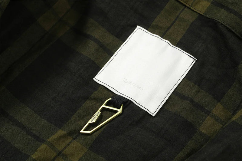 trapwear angelcore design featuring undermycar 2024 new high quality shirt plaid cover with layered zipper open up hoodie black