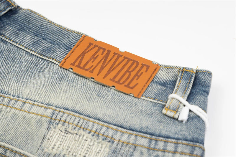 mens fashion ripped jeans blue straight baggy jeans trousers luxury loose casual distressed denim pants male 1 unique jeans style 4618