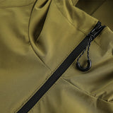 Windbreaker fleece minimalist hooded parka bomber
