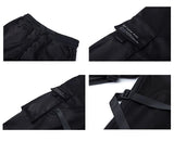 men side pocket cargo harem pants elastic waist trouser streetwear hip hop loose fit ankle drawstring military sweatpant jogger unique joggers style 2777
