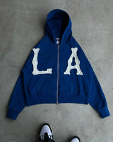Winter American Gothic Men's Personalized Hooded Sweatshirt and Sweatpants Two-piece Set Trendy Y2K Niche Sports Men's Top