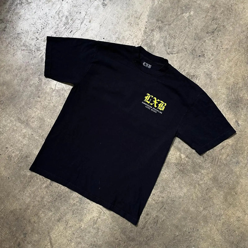Anime Aesthetic Shirt – Harajuku Streetwear Y2K Tops Goth Level Black Graphic T Shir – Edgy Streetwear for All Genders