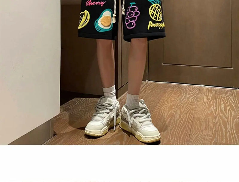 summer dopamine shorts thin summer american fashion brand loose casual sports basketball large size five point pants for men top unique shorts style 3357