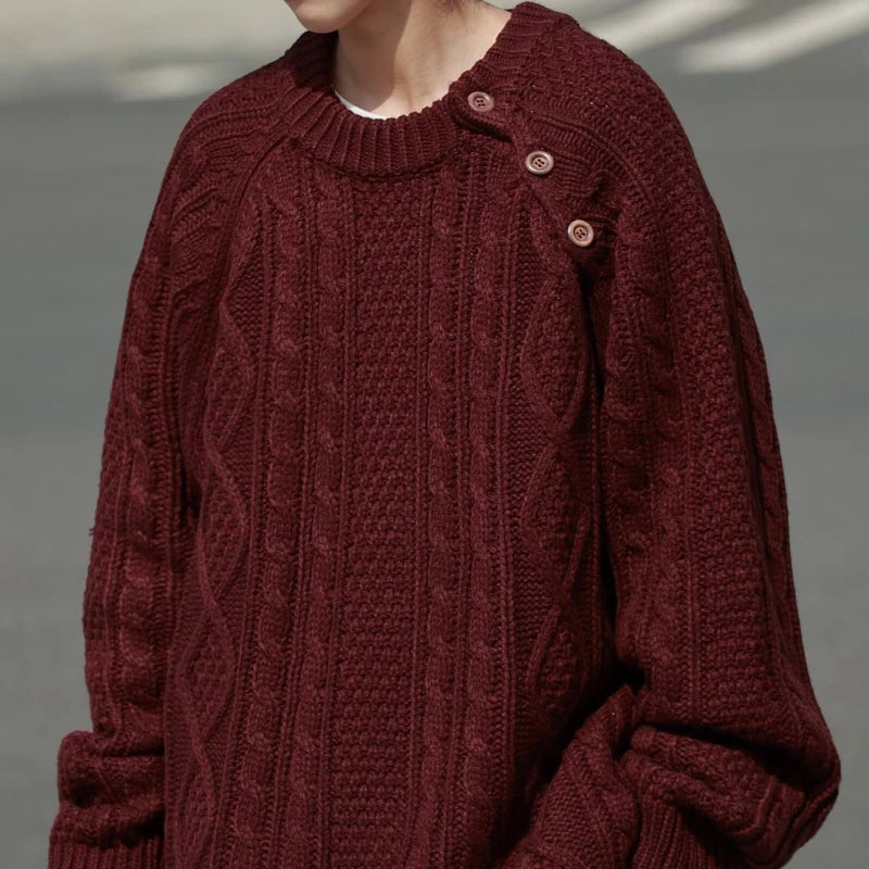 minimalist knit jumper, daily wear essential, trendy urban fashion top for men, layered streetwear look