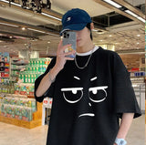 Skatercore Oversized shirt – Waffle Short Sleeved T Shirt For Men 2024 New Couple Wear In