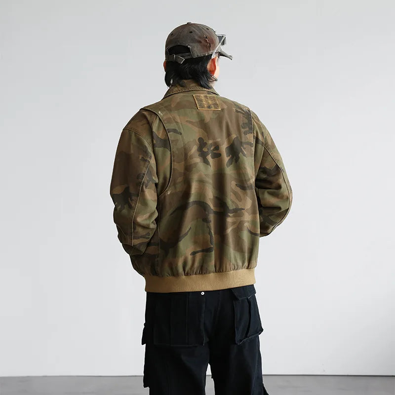 zip-up minimalist jacket, cold-season outfit - aesthetic hip hop inspired casual wear