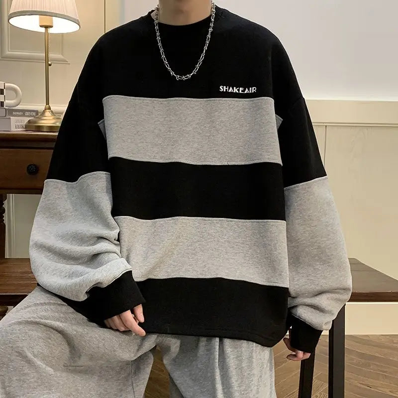Y2k Oversized shirt – Trendy Ins Autumn And Winter Loose Tops Couple Wear Japanese