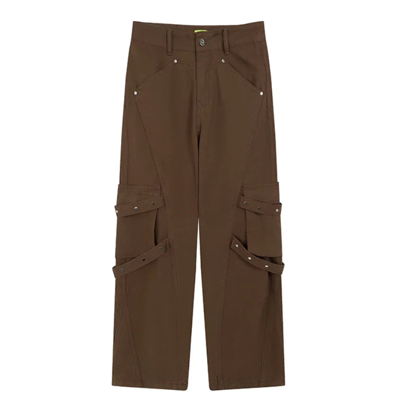 hip hip pants mens cargo harem pant streetwear side pockets harajuku joggers unisex baggy hosen loose straight cotton trousers streetwear sweatpants