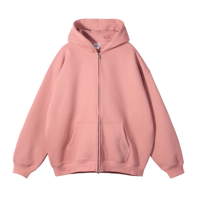 Y2K barcode glitch featuring oversized zip up hoodies kanye autumn and winter double zippered men cardigan hoody streetwear hooded casual female sweatshirt