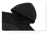 Hip-hop inspired hoodie with motivational grind print