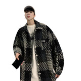 leather panel bomber, high-street look - oversized graphic apparel for edgy looks