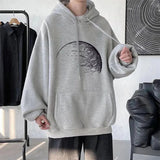 Goth Fashion Graphic Printed Hoodies Mens Autumn Hip Hop Fashion Oversized
