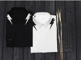 New 2022 Men Classic NEIL BARRETT thunderbolt Fashion Cotton Casual Shirts Shirt high quality Pocket Short sleeves S 2XL #A688
