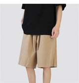 summer mens solid color straight shorts 2024 casual y2k wide leg short pants casual streetwear sweat baggy bermudas hombre unique shorts style 3331
