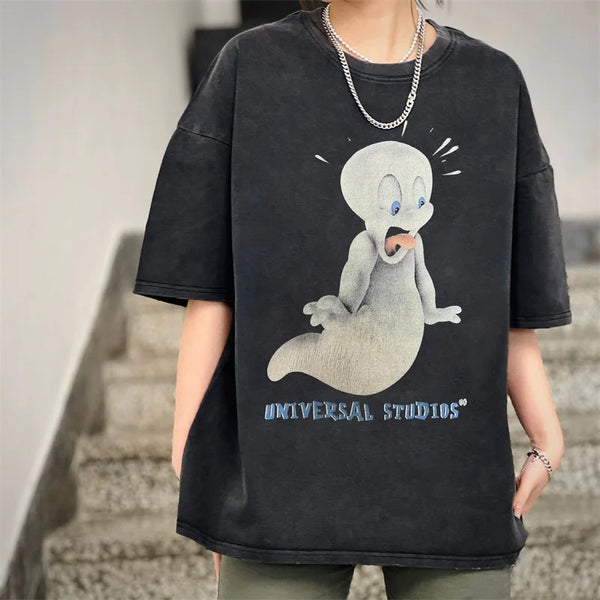 Grunge Streetwear top – 2024 Summer Tops Vintage New T Shirts Short Sleeved Mens Car