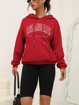 Los Angeles Art Letter Design Women Streetwear American Style Fashion