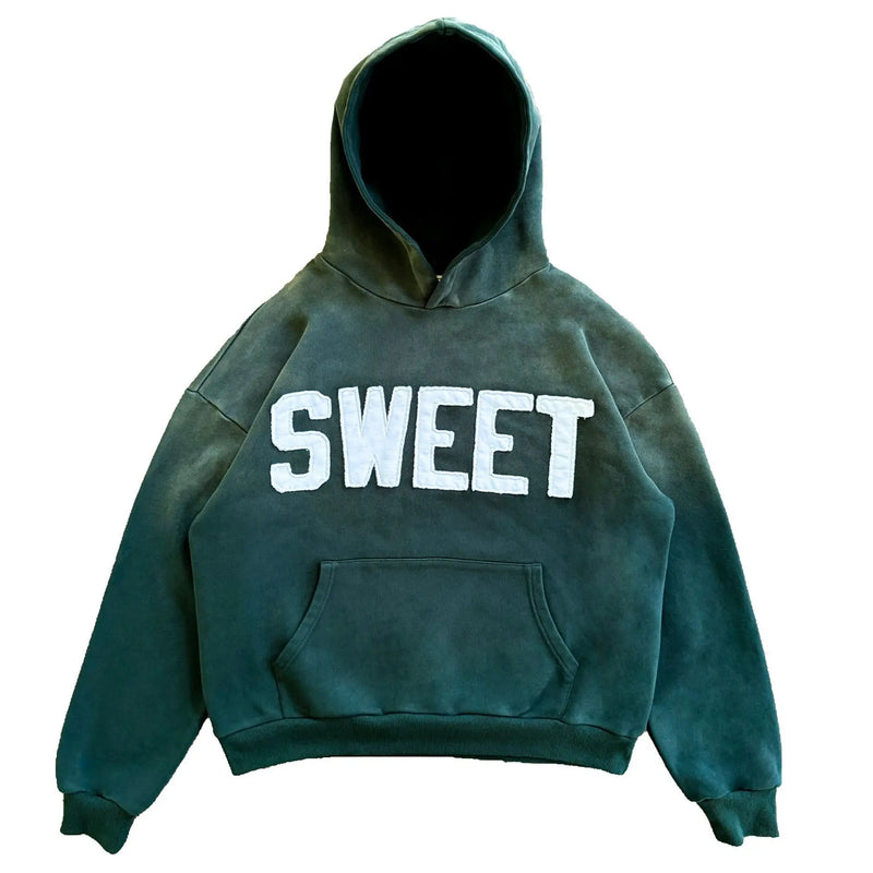 Y2k Winter Long Sleeved Hoodie Sweatshirt Oversized Winter Clothes Streetwear Y2k Vintage Punk Graffiti Print Top School Ootd