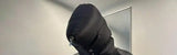 Winter Men's Down Jacket Coat Dark Style Shark Head Masked Zipper Goose Down Warm Regular Down Jacket Coat For Men And Women