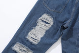 distressed skinny flared micro flare jean for mens mesh big destroyed ripped denim jeans hip hop biker jeans pants male unique jeans style 1329