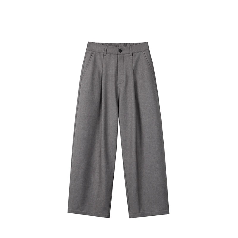 autumn winter plus velvet casual trouser men fashion loose thicken straight suit pant office man trousers unique default style 2294
