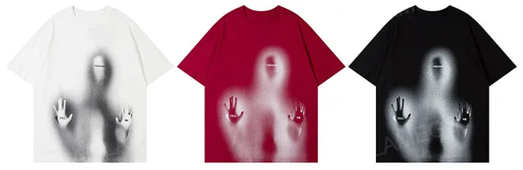 Trapwear Graphic tee – Men Y2K Oversize T Shirts Punk Gothic Unreal Figure Sos Grap