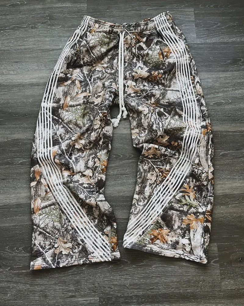 y2k retro camo graphic baggy pants gothic hip hop streetwear sweatpants casual pants womens mens elastic waist jogging trousers unique joggers style 1563
