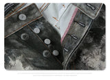 Autumn and winter 2024 new digital printed camo splash ink baggy jeans