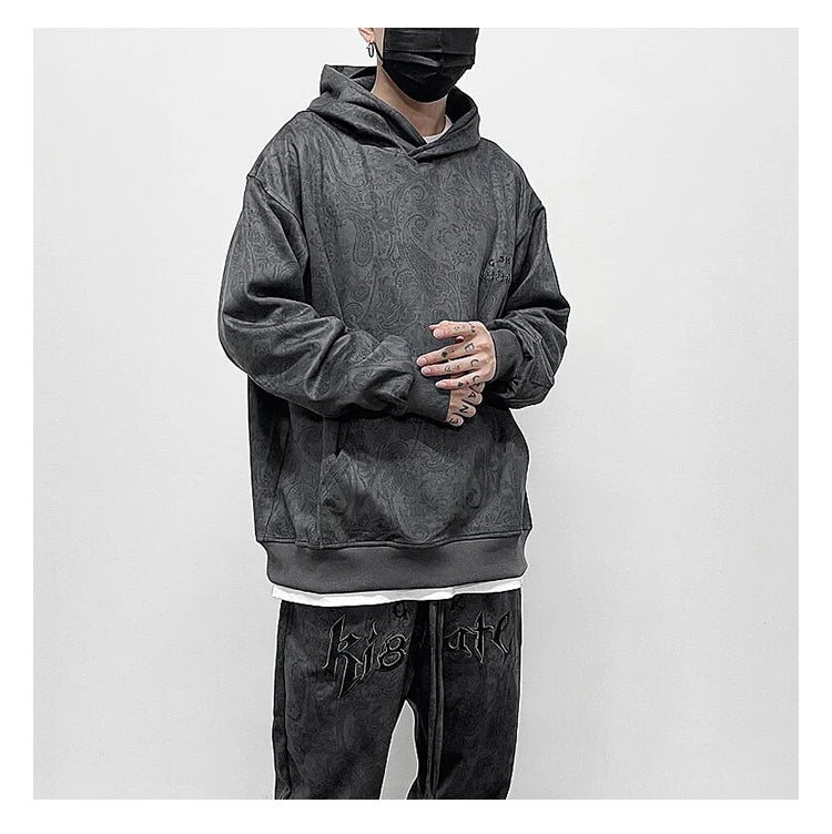 Vaporwave Drop – Fashion Paisy Hoodies Pullover Casual Suede Hooded – Streetwear Fashion for Men & Women