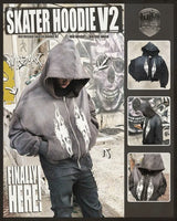 American High Street Fashion Brand Harajuku Hip Hop Zipper Hoodie Men
