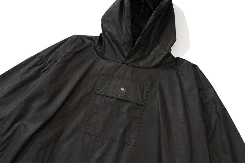 Harajuku oversized shirt featuring autumn kanye high street coated fabric waterproof extra loose mens and womens large charge shirts