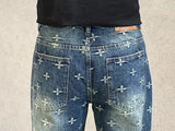 autumn winter new trendy brand jacquard jeans men high street hiphop casual fashion loose denim jeans pants boyfriend trousers unique jeans style 2943