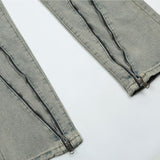 retro washed denim jean pants 2023 new casual zipper open loose straight jeans hip hop y2k pants mens jeans streetwear joggers unique joggers style 4215