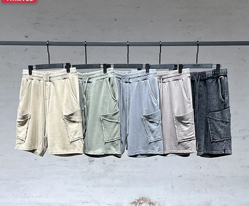 Rainbowtouches New Brand Shorts Mens Hot Sale Male Track High Street Hip Hop Pure Color Tidal Current Casual Comfortable Shorts