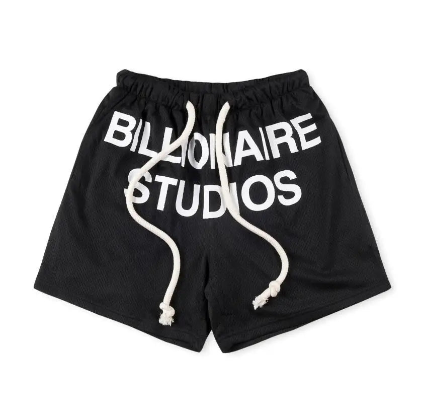New 2023 Novelty High Comfortable Billionaire Embroidery Skateboard Street Cotton Casual Shorts Kanye Hip-hop Parkour #530