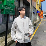 retro baseball bomber, daily drip outerwear, casual outfit