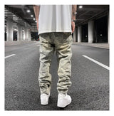 fashion paisy denim jeans mens destoryed holes zipper jeans pants hip hop streetwear new summer casual joggers loose jeans pants unique joggers style 2241