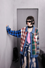 529d10 style premium men-hip-hop-denim-jacket-plaid-patchwork-oversized-harajuku-y2k-unisex-jeans-jackets-2023-man-fashion-causal-jacket-outwear fit unisex image quality essential hop design print style urban everyday hip material streetwear wear high oversized fashion graphic casual - streetwear design ID 25328