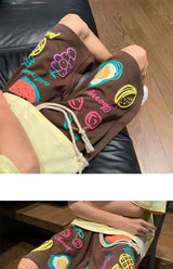 summer dopamine shorts thin summer american fashion brand loose casual sports basketball large size five point pants for men top unique shorts style 3344