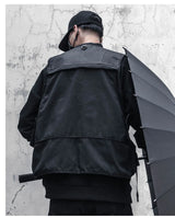 winter street style featuring hip hop loose vest sportswear men casual cargo waistcoat with pockets military jacket coat streetwear tactical vests sweatshirts design – premium quality jacket for men