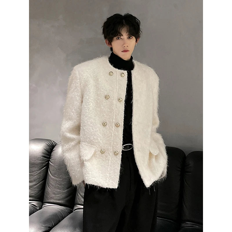 leather varsity coat, fall fit essential - trendy urban streetwear fashion for men and women