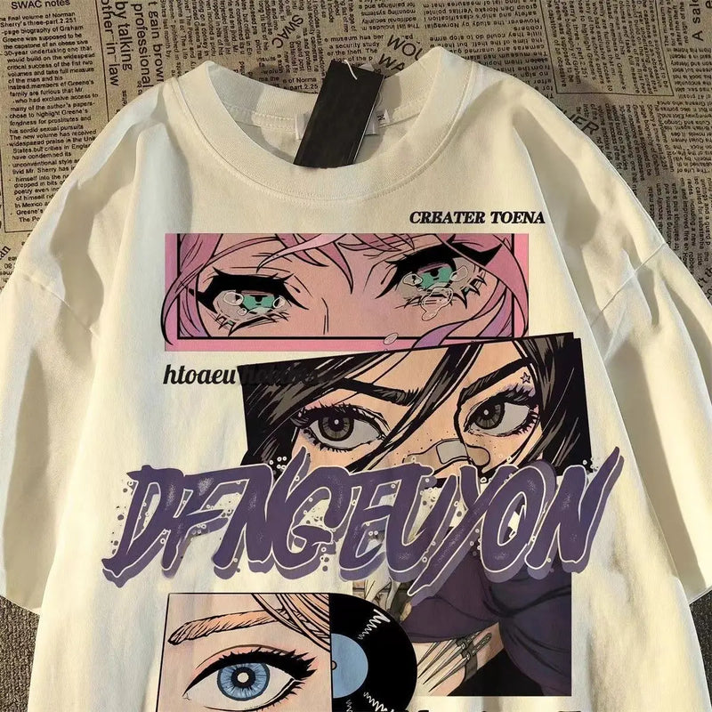 Gothic Crying angel – Cotton American Style Trendy Printed Short Sleeved T Shirt F