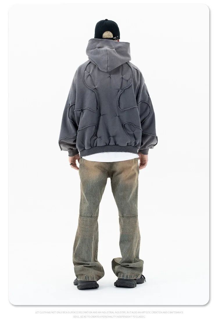 Hustler mindset hoodie with motivational grind graphics
