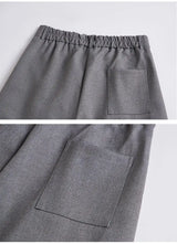 men loose casual korean streetwear fashion vintage straight wide leg suit pants trousers cityboy baggy pants unique default style 1728