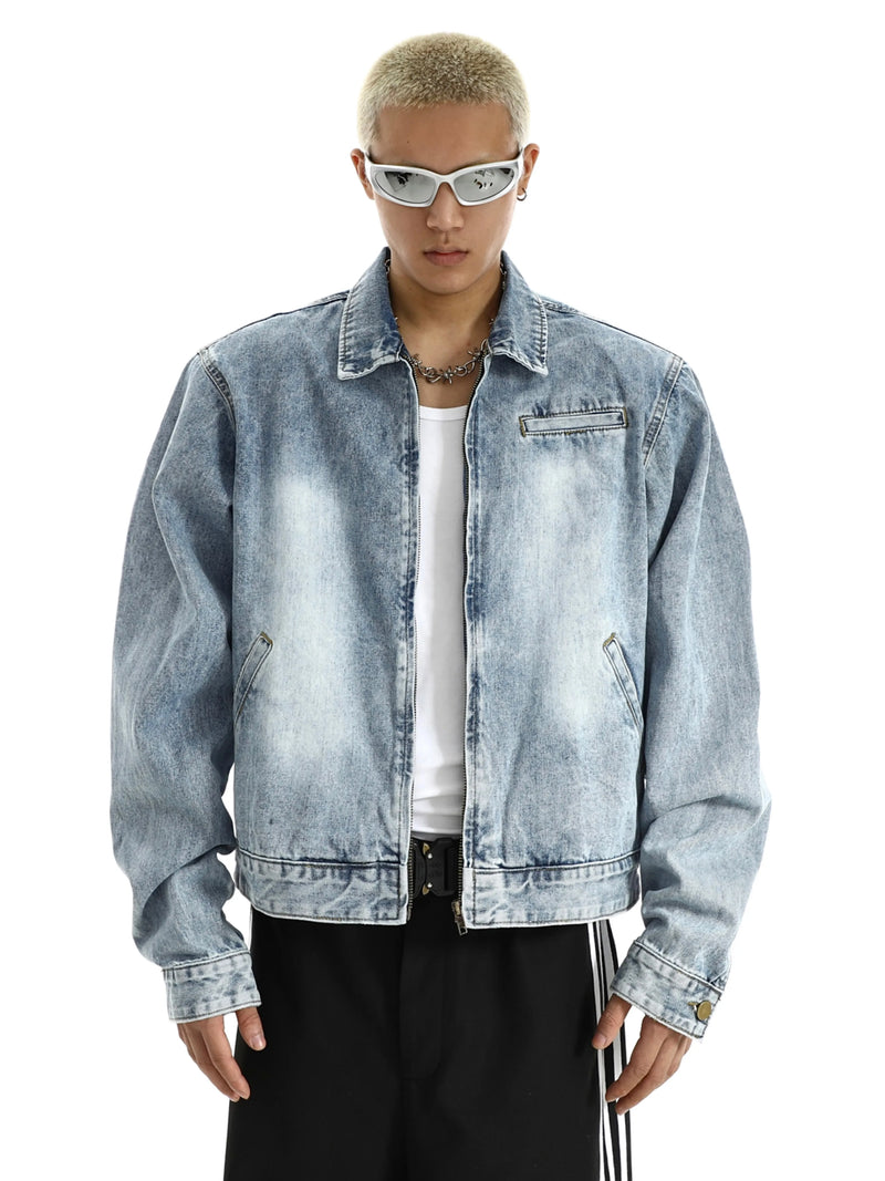 wide shoulder harajuku denim jacket coat mens fashion hip hop distressed washed jeans outerwear casual streetwear jackets nan - variant style 2dd255 for streetwear fashion