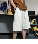 korean style niche casual shorts men summer workwear five point pants design trendy brand loose couple style retro sports pants unique shorts style 2154
