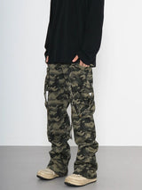 men patchwork camouflage cargo pants streetwear side pockets harajuku joggers unisex hip hop baggy loose straight flare trousers unique joggers style 2850