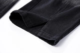 rainbowtouches men jeans unisex pants high street hip hop loose casual couple cargo straight patchwork gradient casual pants unique cargo style 594