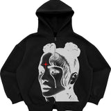 Gothic Retro High Street Hoodies Y2K Zip Up Hoodie Men And Women Cloth