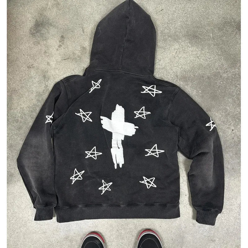 Y2K Womens Hoodie Long Sleeve Pullover Oversize Streetwear Personalize