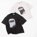 Skatercore Streetwear top – Summer Vintage Style Adf Nft Illustration Ye Doll Graffiti W